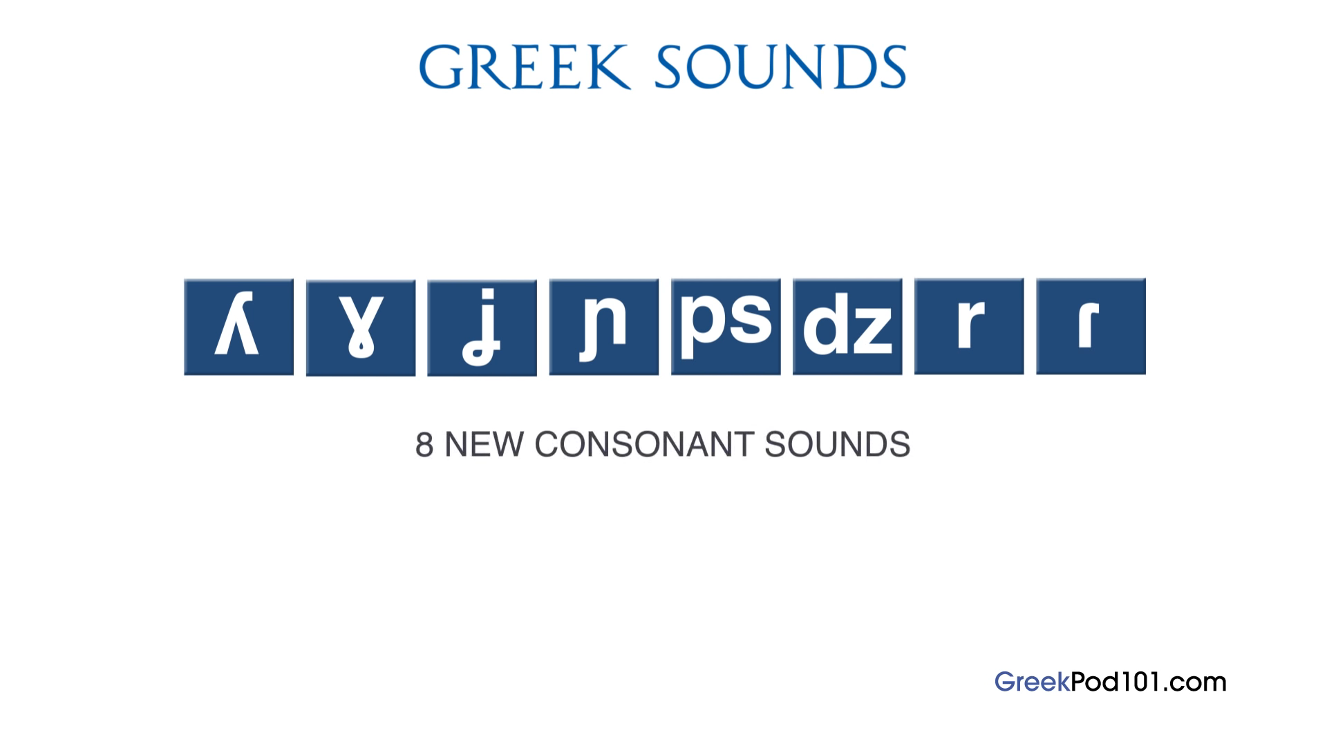 8 new consonant sounds