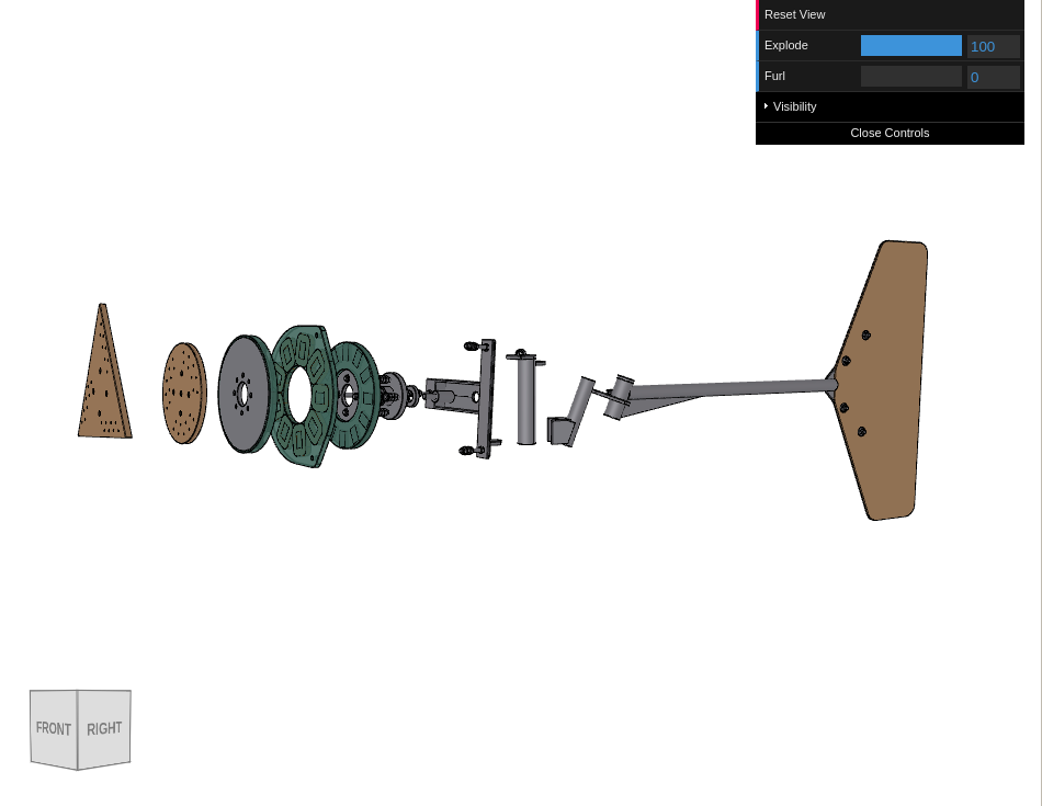 Exploding Model Democratizing Small Wind Through Open-Source Computer-Aided Design